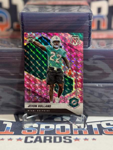 2021 Panini Mosaic (Pink Camo Prizm) Jevon Holland Rookie 382