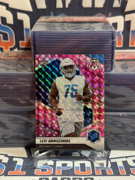 2021 Panini Mosaic (Pink Camo Prizm) Levi Onwuzurike Rookie 359