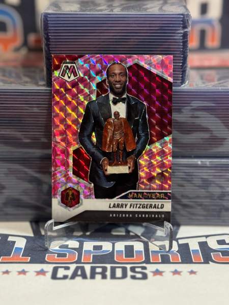 2021 Panini Mosaic (Pink Camo Prizm, Man of the Year) Larry Fitzgerald #269