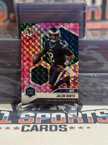 2021 Panini Mosaic (Pink Camo Prizm, NFC) Jalen Hurts 208