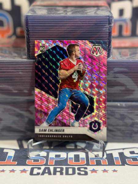 2021 Panini Mosaic (Pink Camo Prizm) Sam Ehlinger Rookie 372