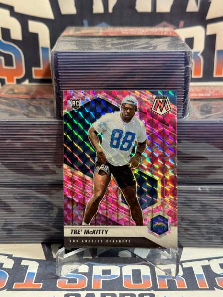 2021 Panini Mosaic (Pink Camo Prizm) Tre' McKitty Rookie 366