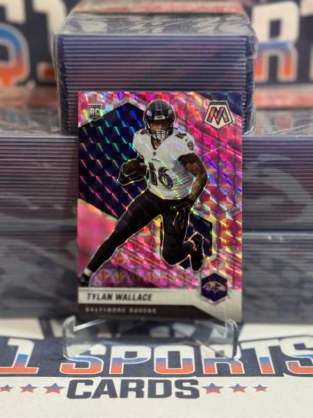 2021 Panini Mosaic (Pink Camo Prizm) Tylan Wallace Rookie 326