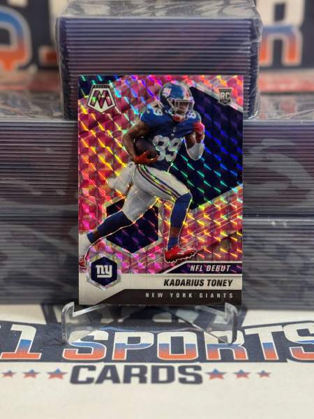 2021 Panini Mosaic (Red Mosaic, NFL Debut) Kadarius Toney Rookie 251
