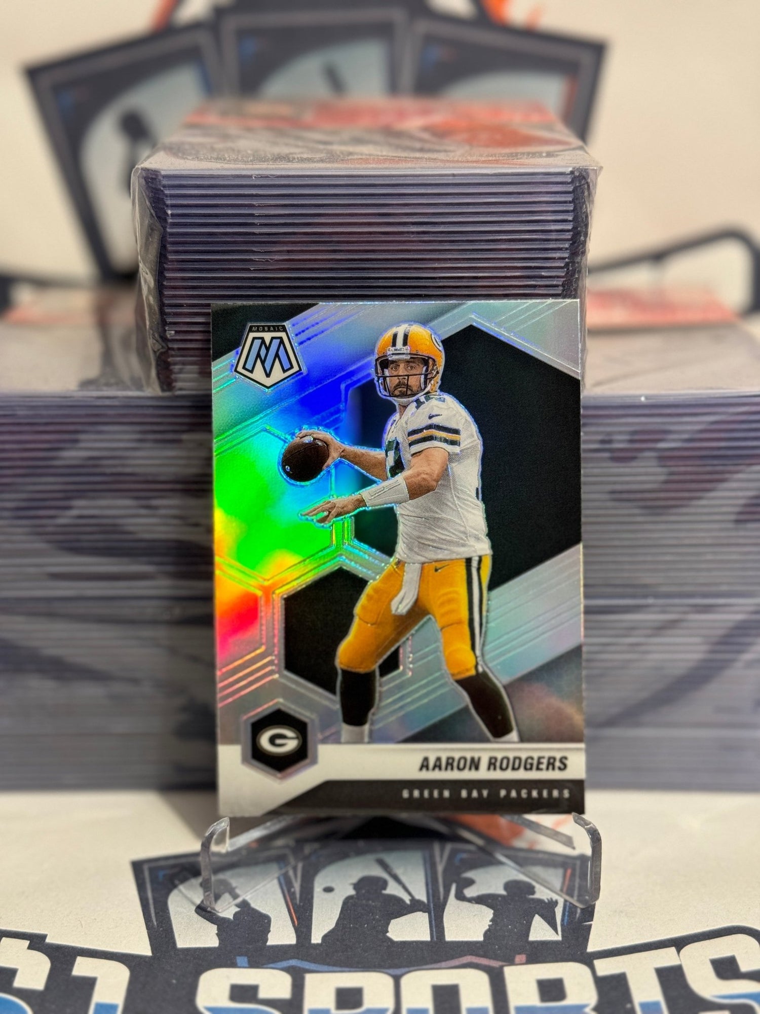 2021 Panini Mosaic (Silver Prizm) Aaron Rodgers #79