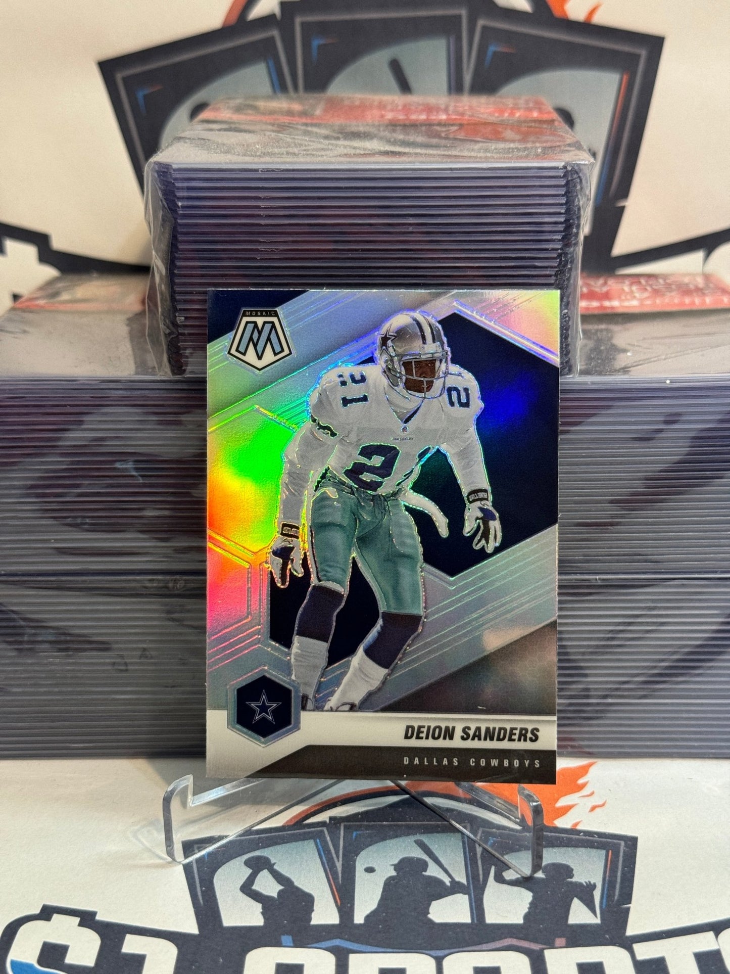 2021 Panini Mosaic (Silver Prizm) Deion Sanders #63
