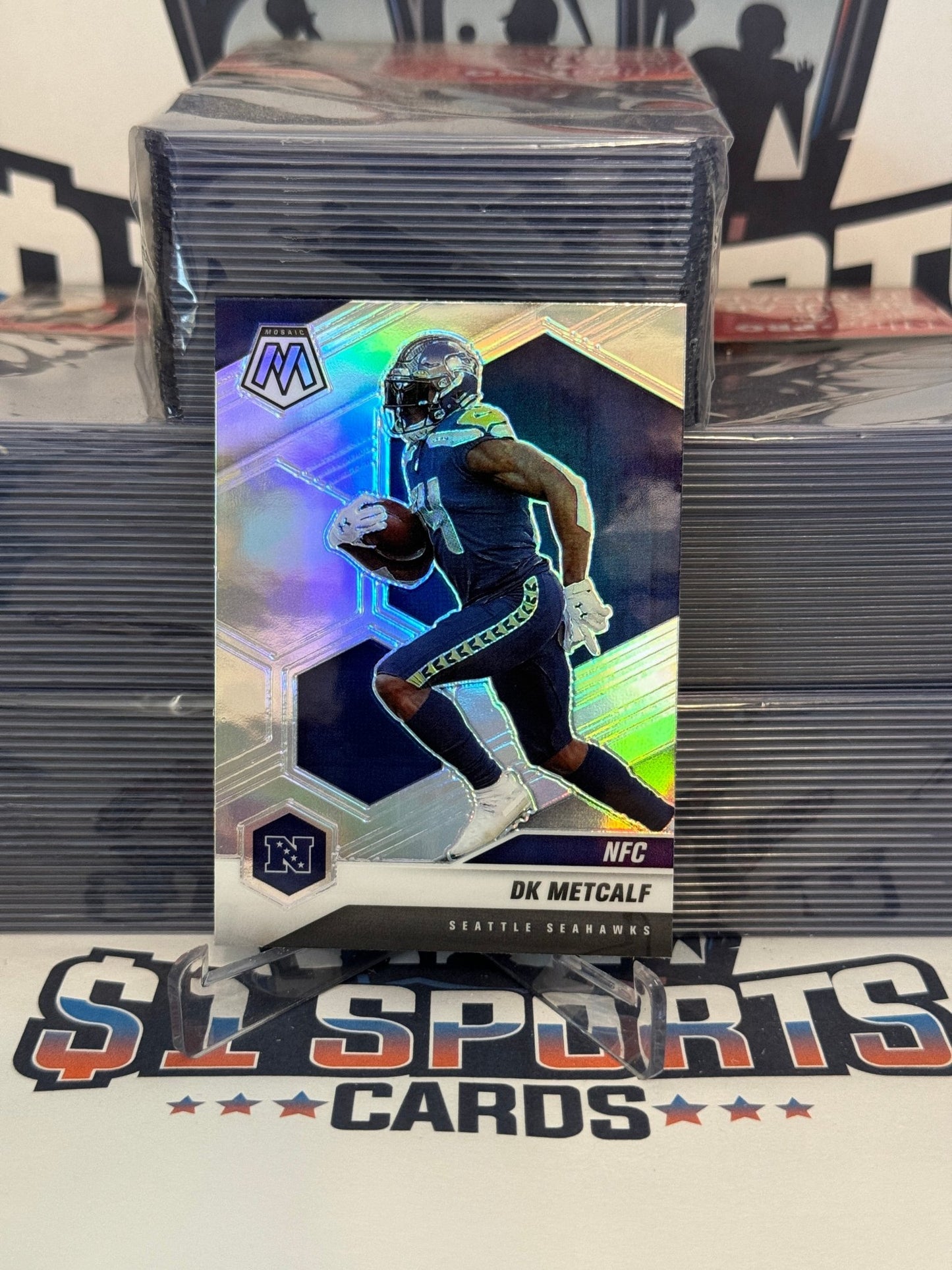 2021 Panini Mosaic (Silver Prizm) DK Metcalf #217