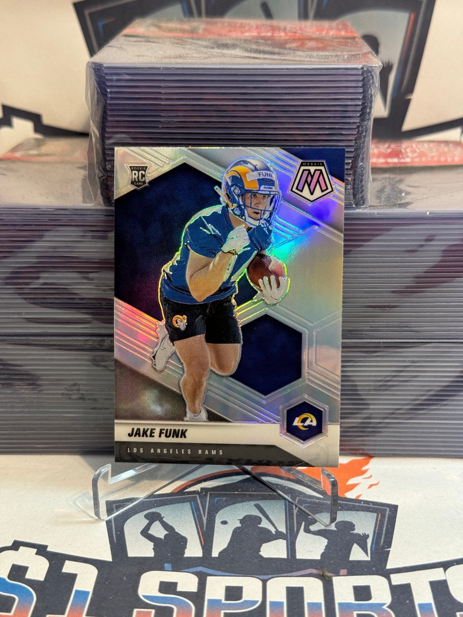 2021 Panini Mosaic (Silver Prizm) Jake Funk Rookie #381