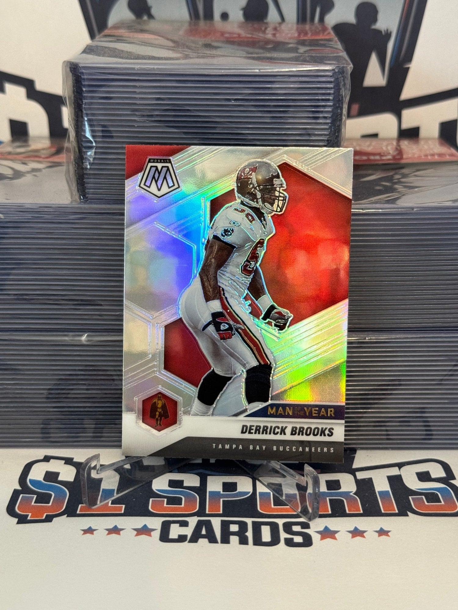 2021 Panini Mosaic (Silver Prizm, Man of the Year) Derrick Brooks #274