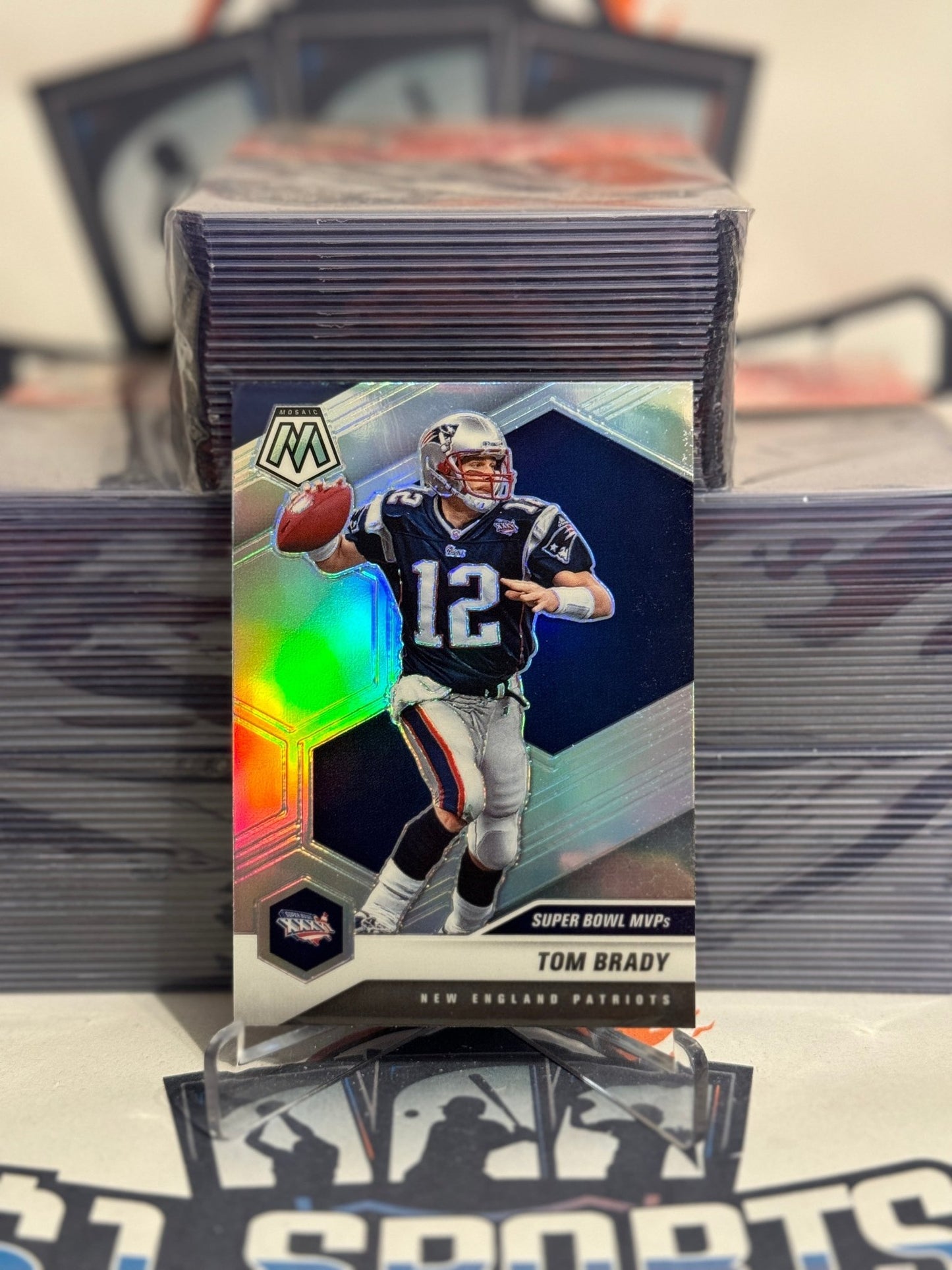 2021 Panini Mosaic (Silver Prizm, Super Bowl MVPs) Tom Brady #281