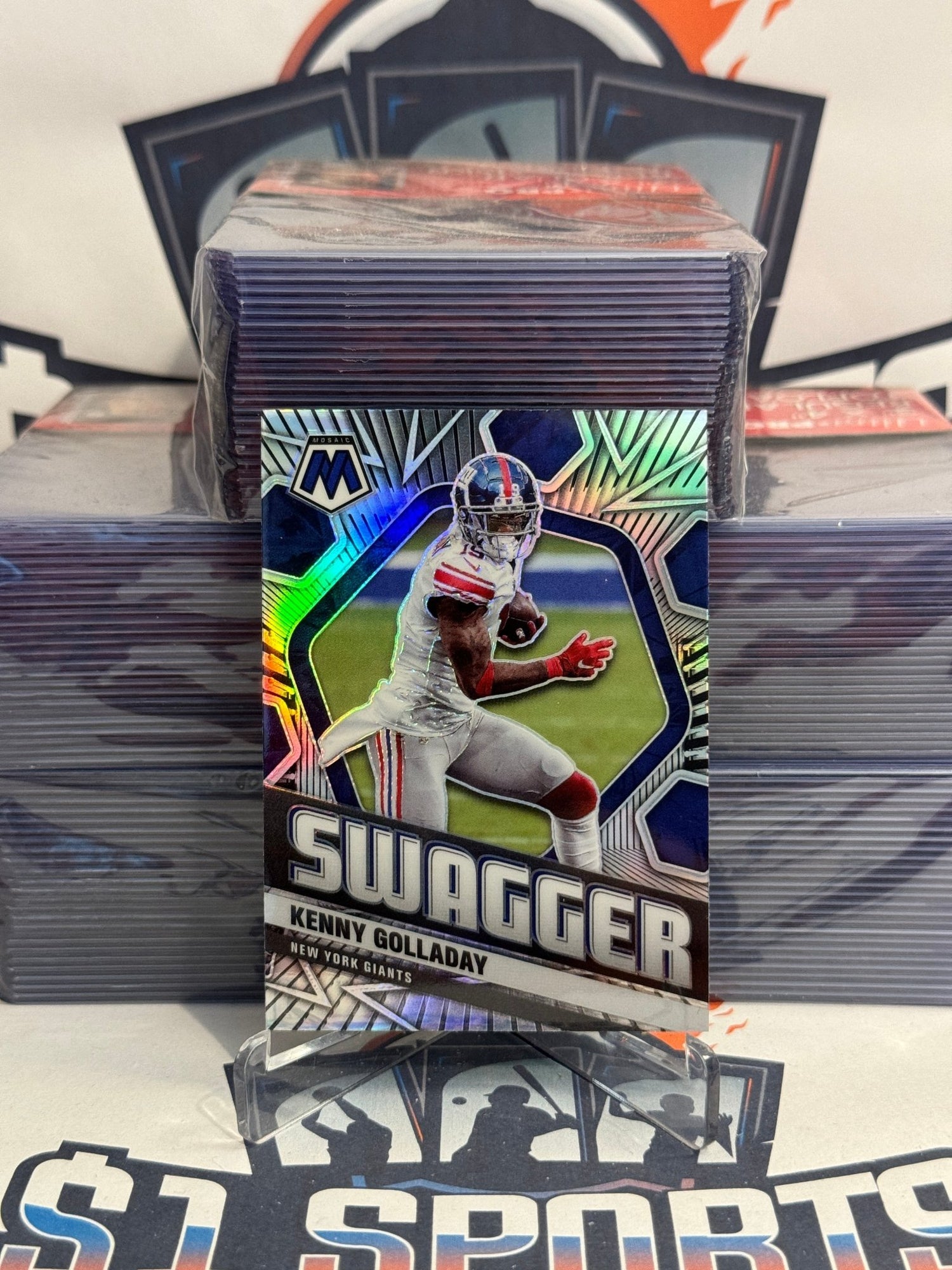 2021 Panini Mosaic (Silver Prizm, Swagger) Kenny Golladay #SWAG14