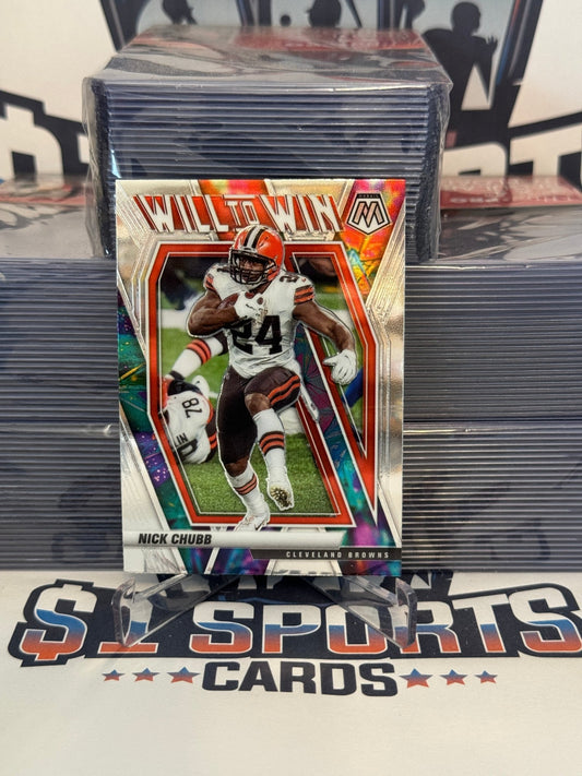 2021 Panini Mosaic (Will to Win) Nick Chubb #WW-10