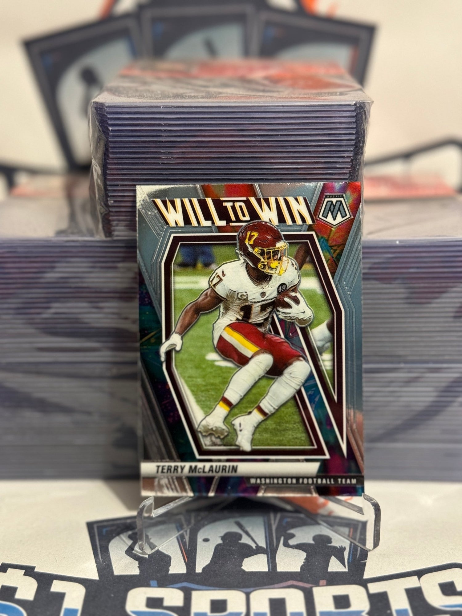 2021 Panini Mosaic (Will to Win) Terry McLaurin #WW-15