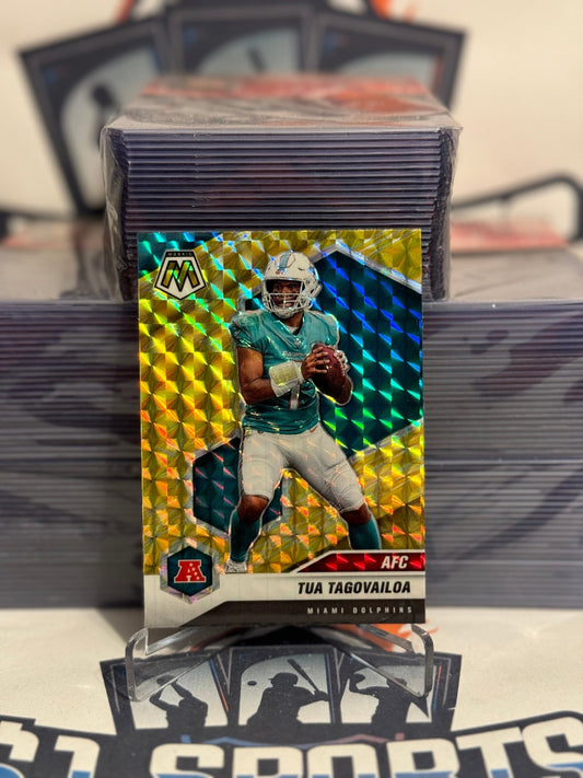 2021 Panini Mosaic (Yellow Reactive Prizm, AFC) Tua Tagovailoa #228