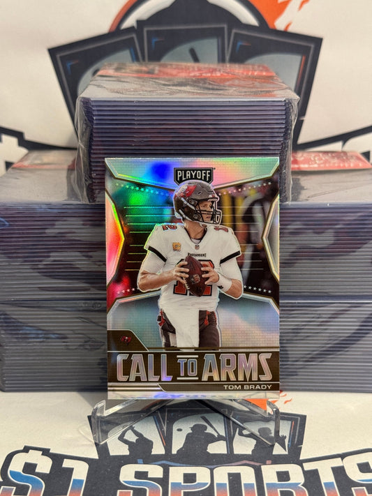 2021 Panini Playoff (Silver Prizm, Call to Arms) Tom Brady #CA-TBR