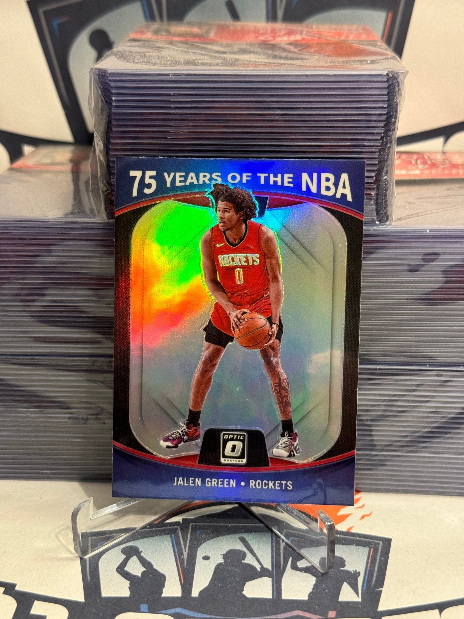 2021 Panini Prizm (75 Years of the NBA) Jalen Green Rookie #46