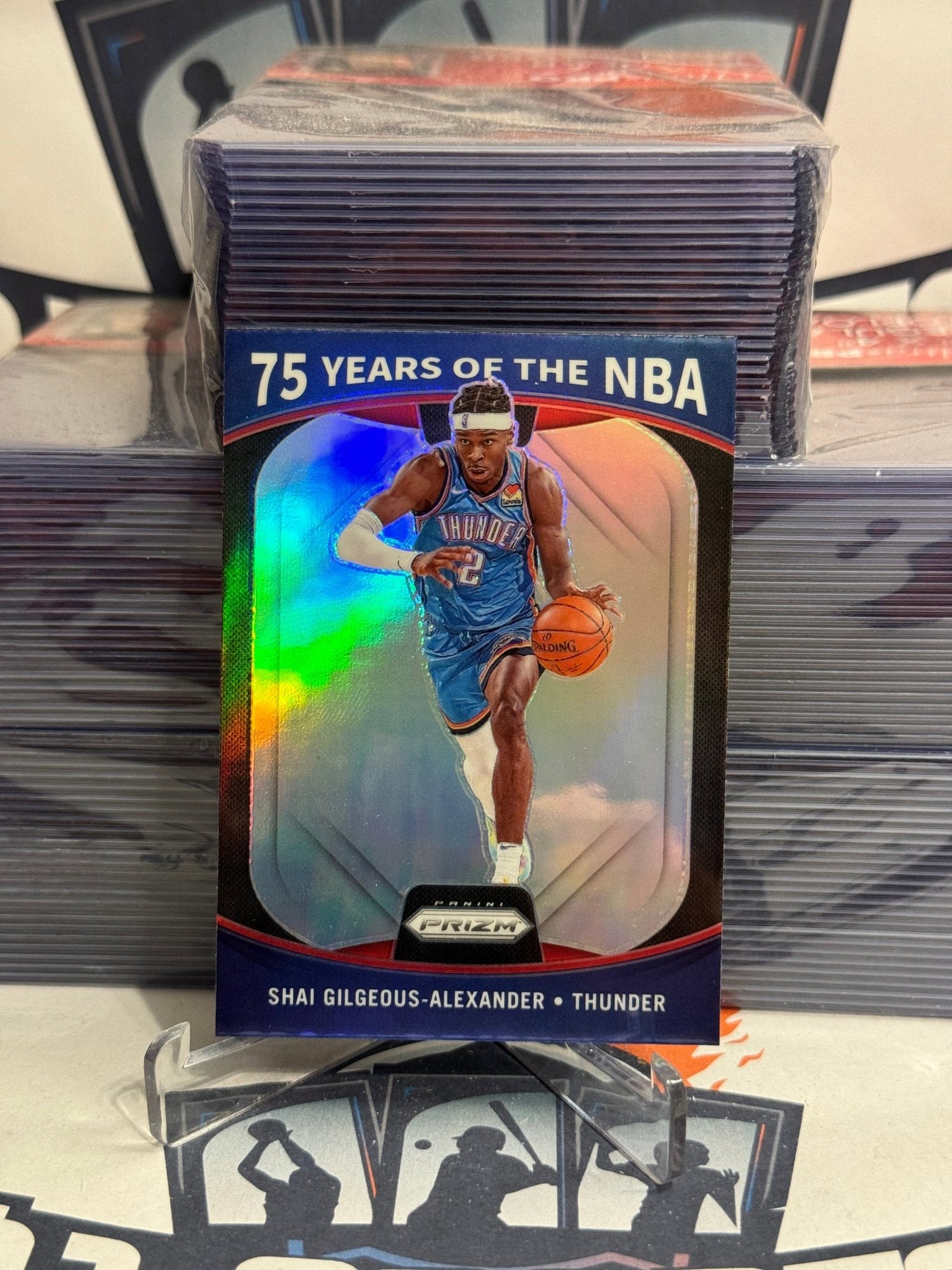 2021 Panini Prizm (75 Years of the NBA) Shai Gilgeous-Alexander #9
