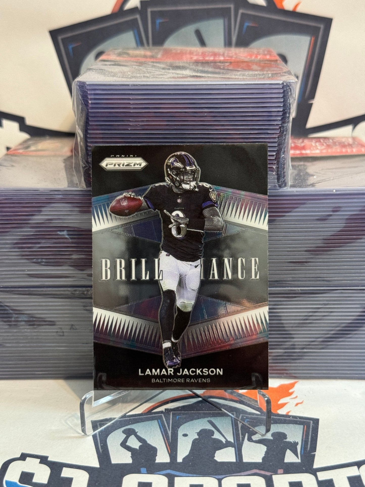 2021 Panini Prizm (Brilliance) Lamar Jackson #B - 7