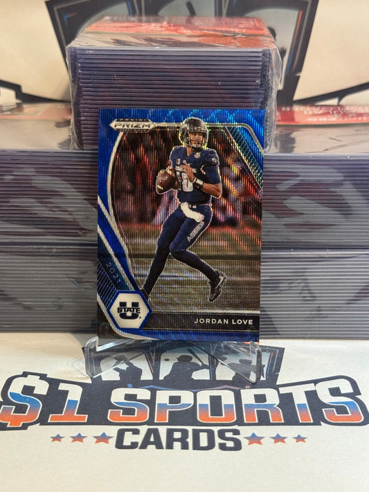 2021 Panini Prizm Draft Picks (Blue Wave Prizm 5/249) Jordan Love 33