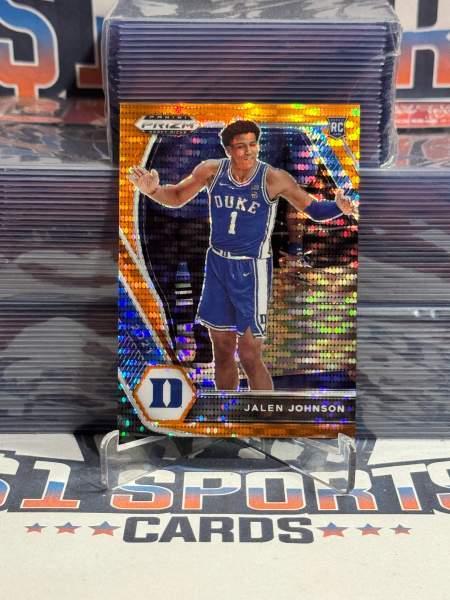 2021 Panini Prizm Draft Picks (Orange Pulsar Prizm 48/49) Jalen Johnson Rookie 10