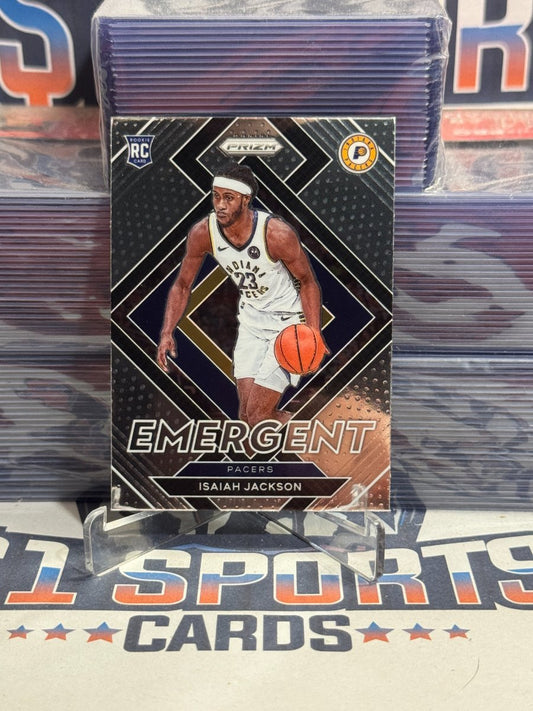 2021 Panini Prizm (Emergent) Isaiah Jackson Rookie 2