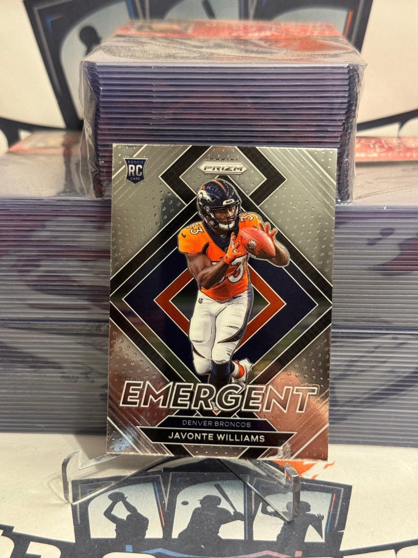 2021 Panini Prizm (Emergent) Javonte Williams Rookie #E-15