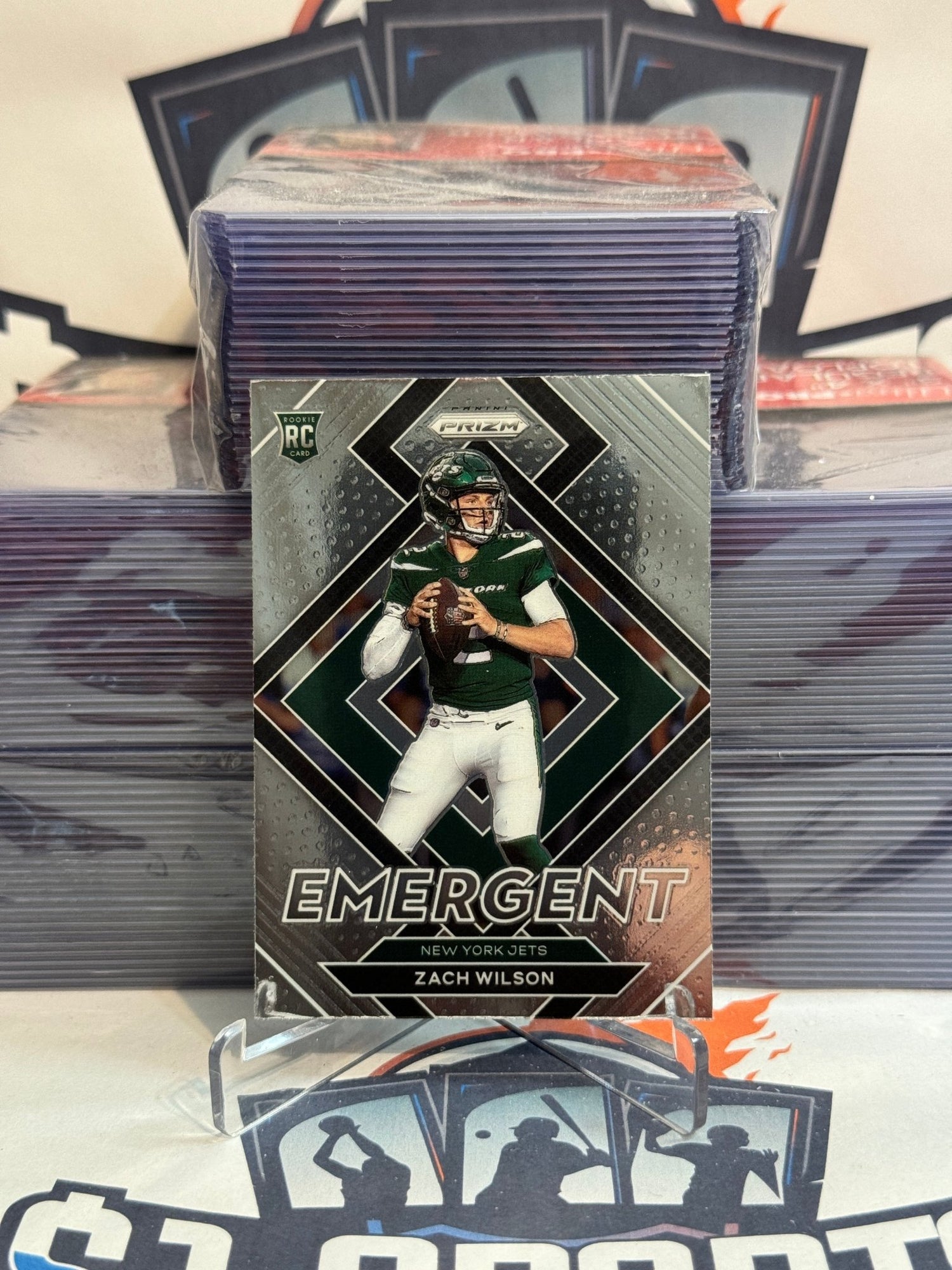 2021 Panini Prizm (Emergent) Zach Wilson Rookie #E-2