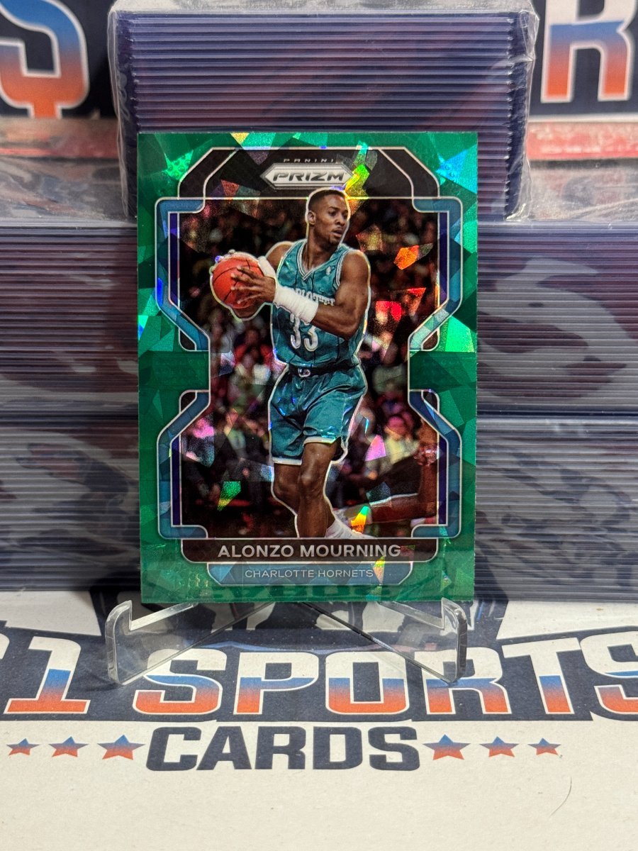 2021 Panini Prizm (Green Ice Prizm) Alonzo Mourning 270
