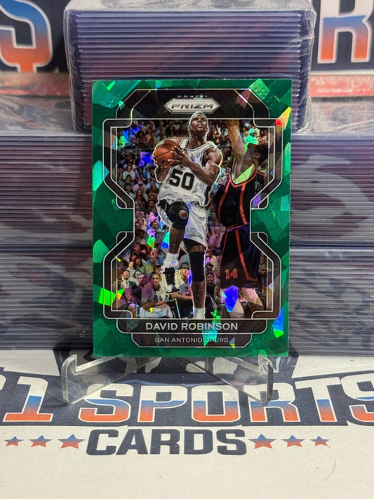 2021 Panini Prizm (Green Ice Prizm) David Robinson 242