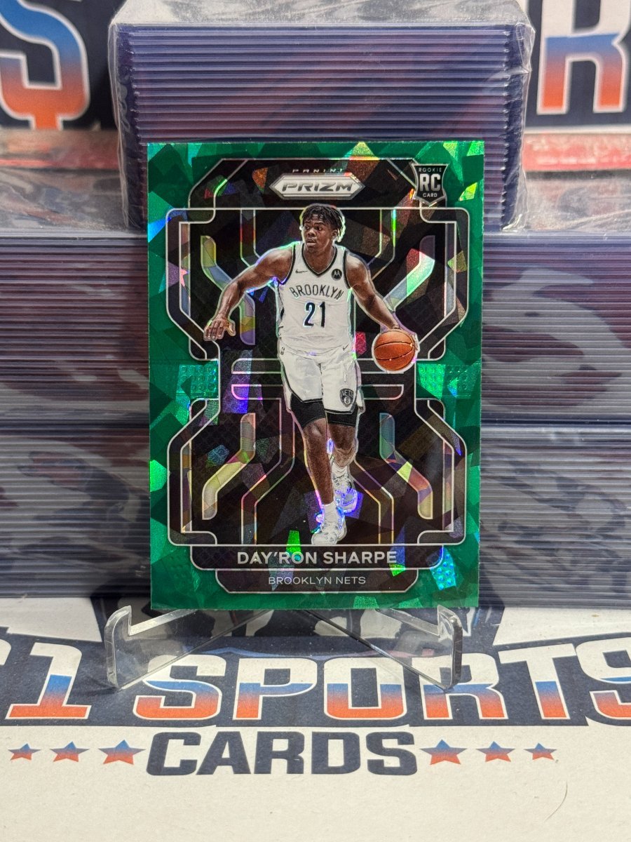 2021 Panini Prizm (Green Ice Prizm) Day'Ron Sharpe Rookie 281
