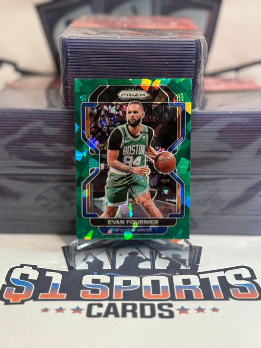 2021 Panini Prizm (Green Ice Prizm) Evan Fournier #153