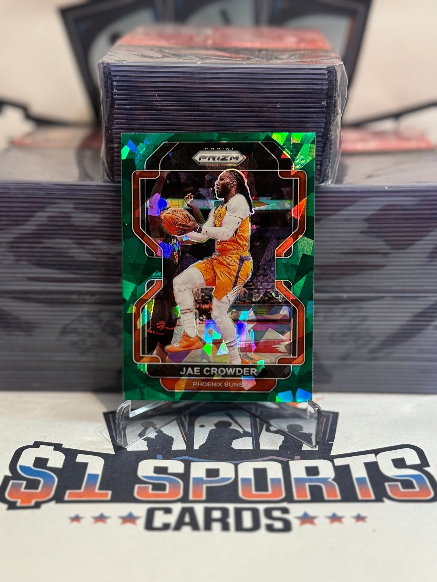 2021 Panini Prizm (Green Ice Prizm) Jae Crowder #59