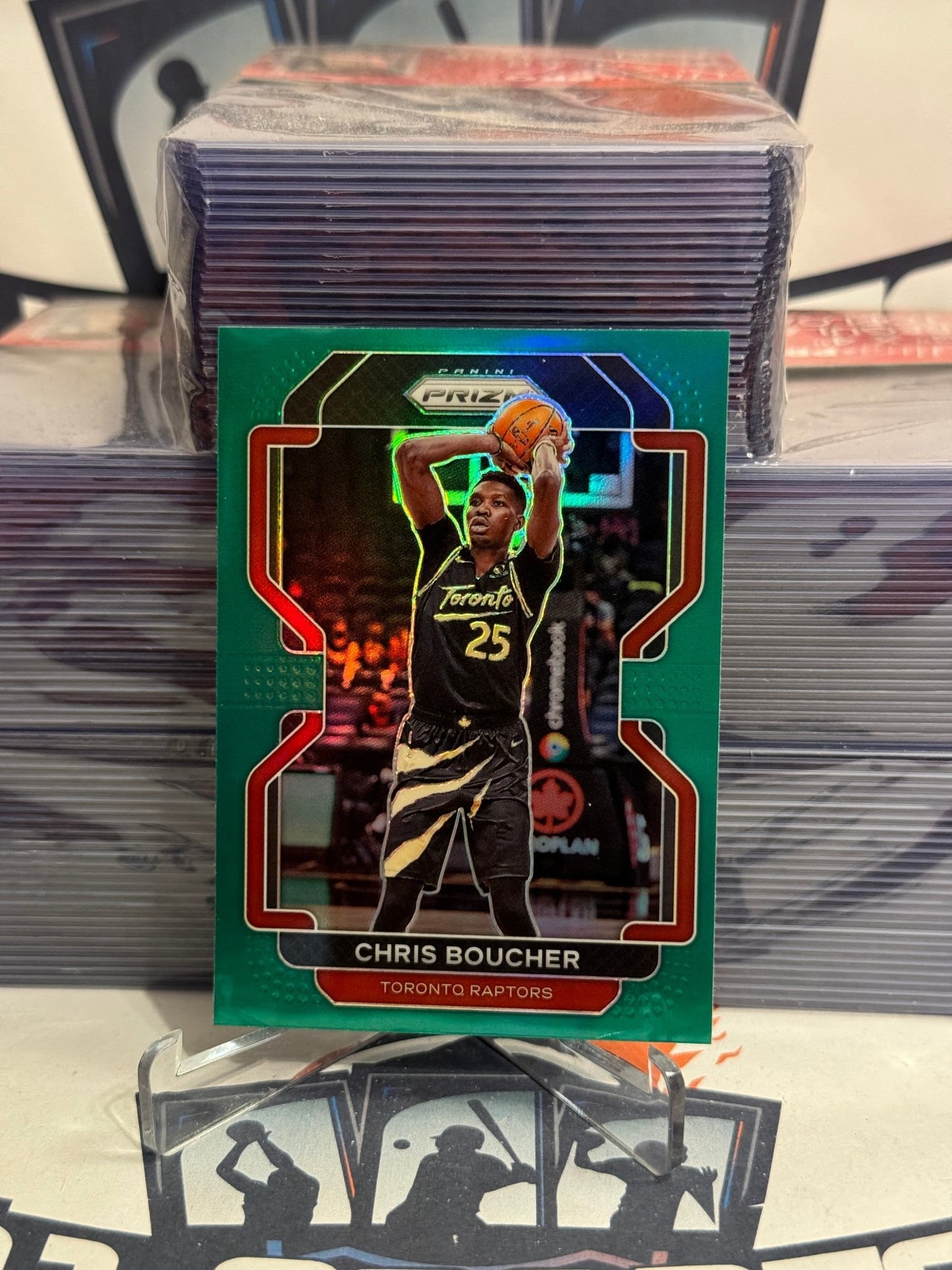 2021 Panini Prizm (Green Prizm) Chris Boucher #182