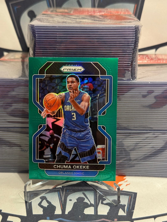 2021 Panini Prizm (Green Prizm) Chuma Okeke #146