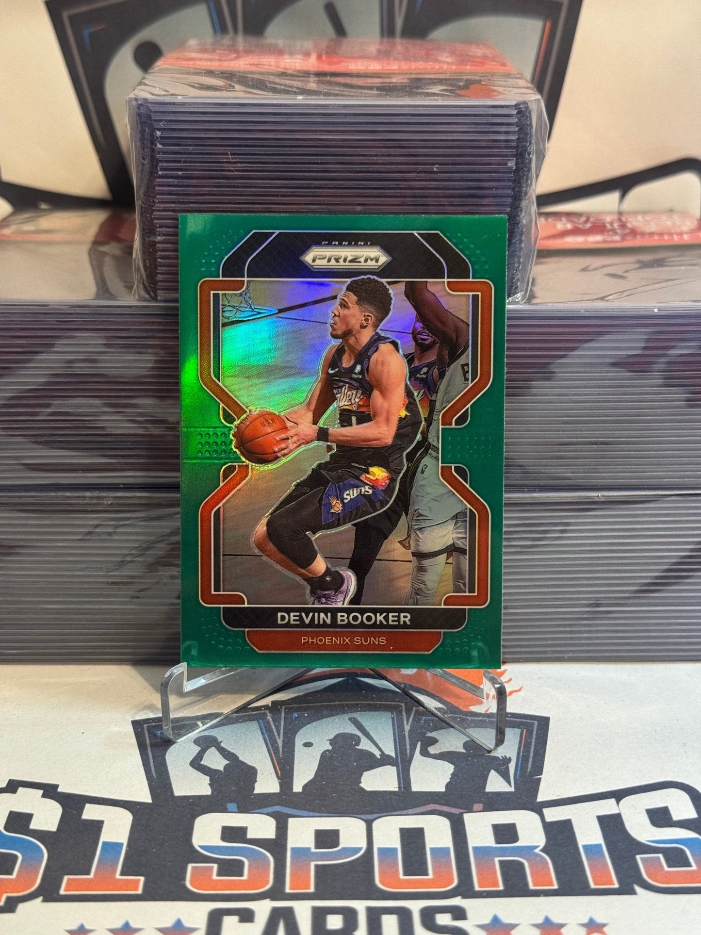 2021 Panini Prizm (Green Prizm) Devin Booker #203