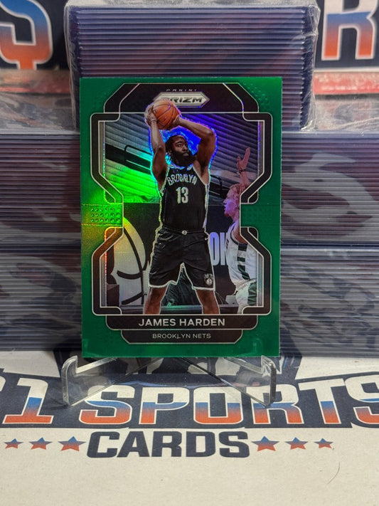2021 Panini Prizm (Green Prizm) James Harden 44