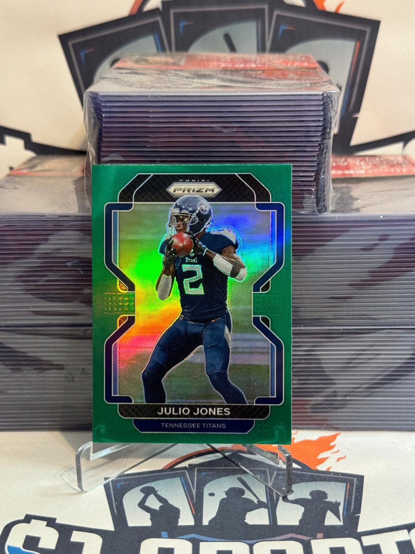 2021 Panini Prizm (Green Prizm) Julio Jones #321