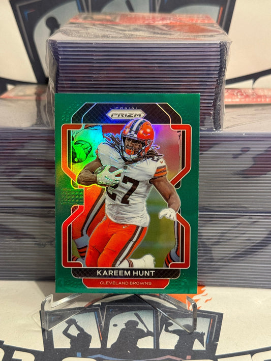 2021 Panini Prizm (Green Prizm) Kareem Hunt #265
