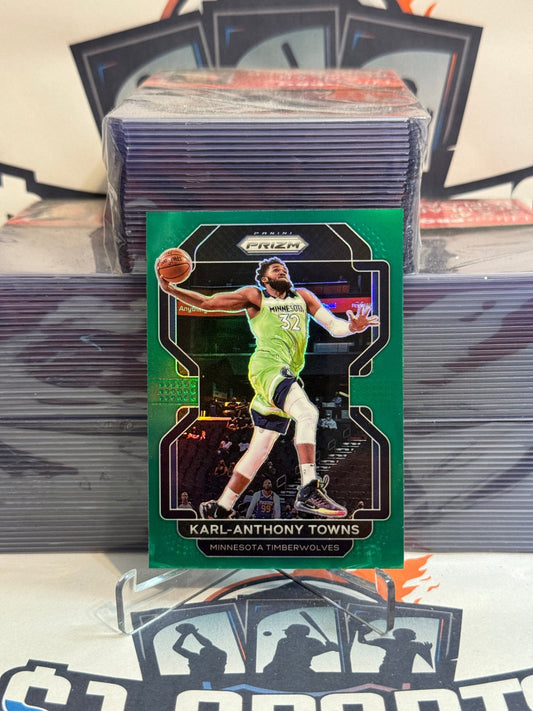 2021 Panini Prizm (Green Prizm) Karl - Anthony Towns #157