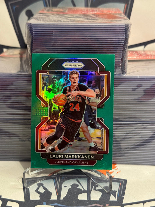 2021 Panini Prizm (Green Prizm) Lauri Markkanen #86