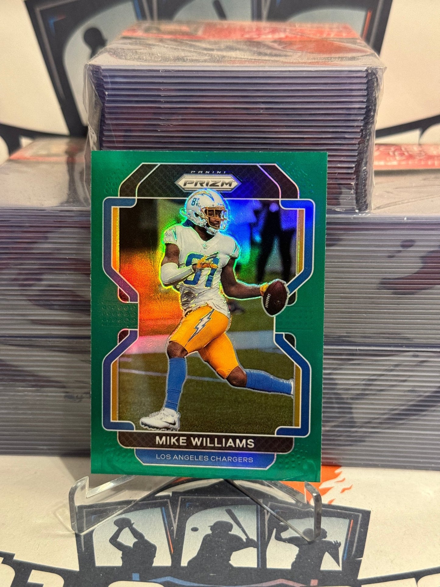 2021 Panini Prizm (Green Prizm) Mike Williams #167