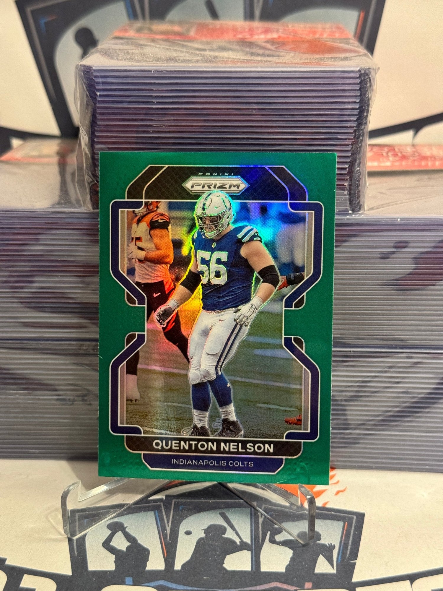 2021 Panini Prizm (Green Prizm) Quenton Nelson #23