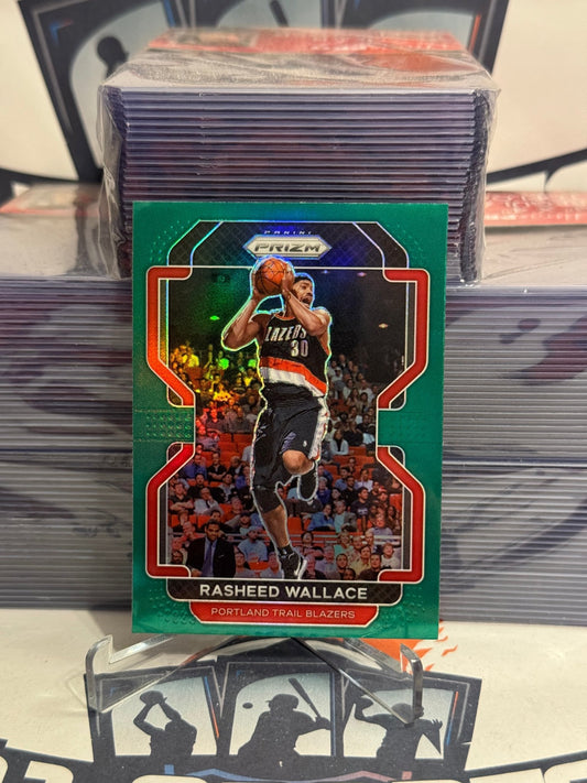 2021 Panini Prizm (Green Prizm) Rasheed Wallace #258