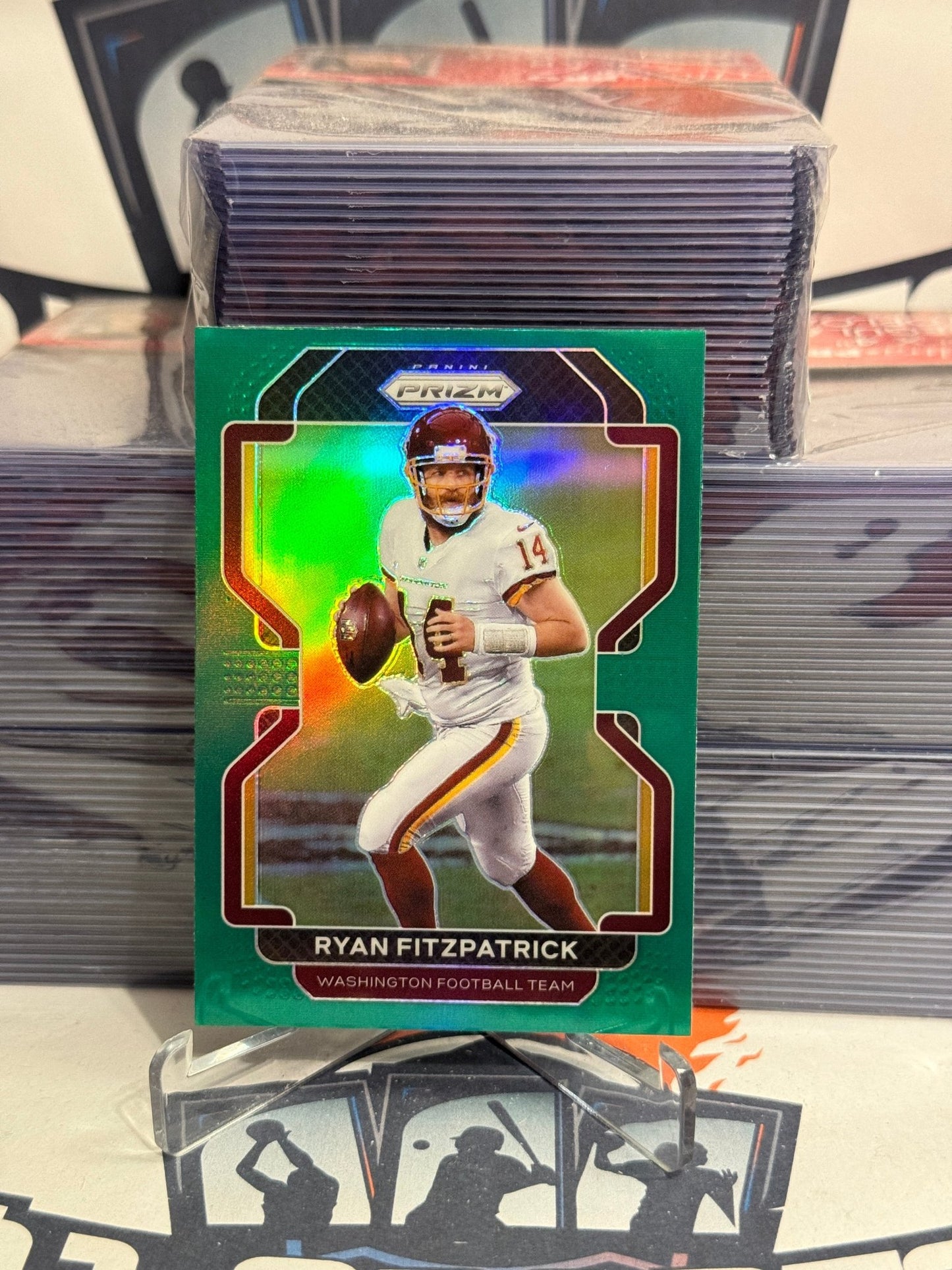 2021 Panini Prizm (Green Prizm) Ryan Fitzpatrick #211