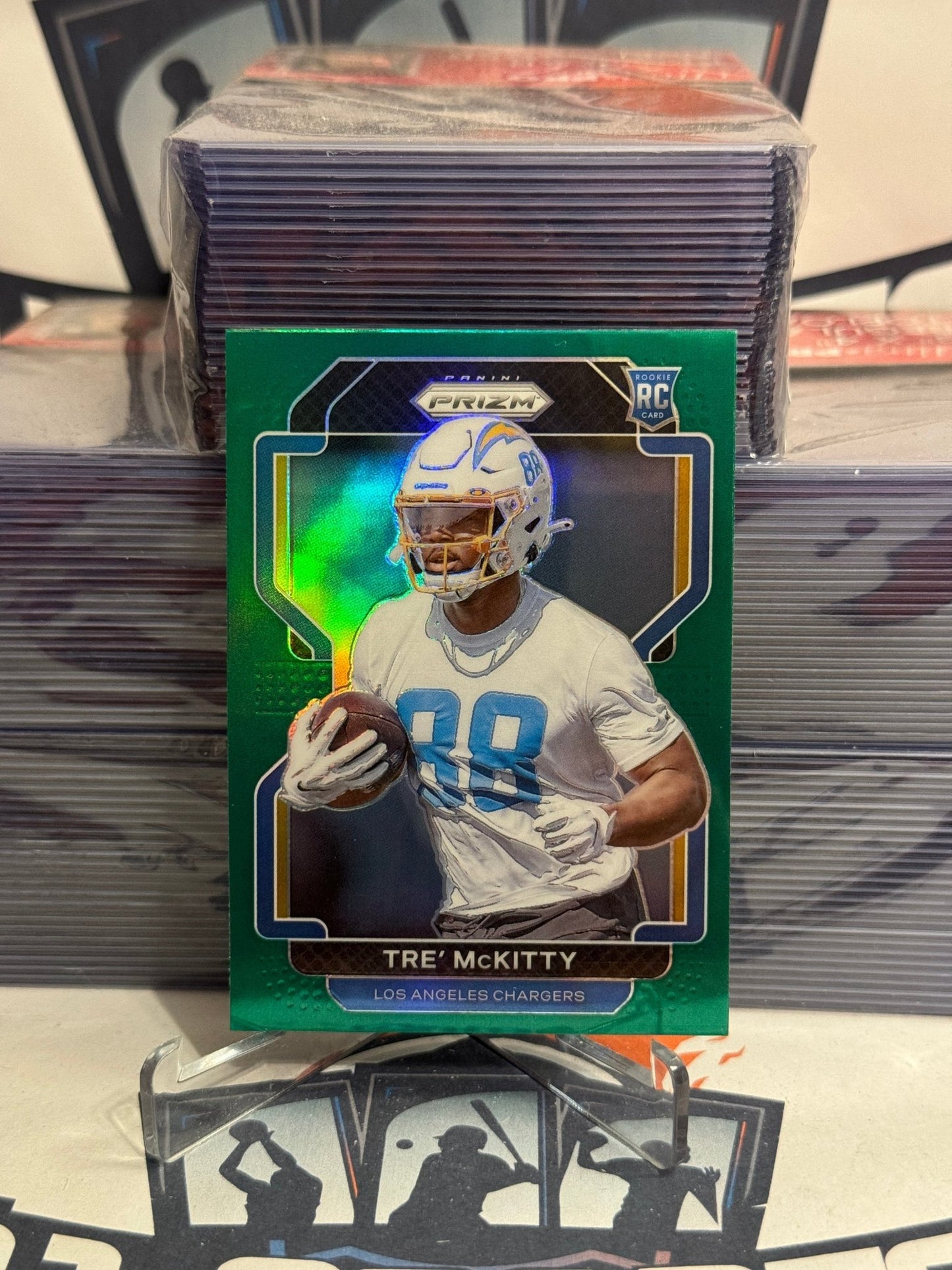 2021 Panini Prizm (Green Prizm) Tre' McKitty Rookie #416