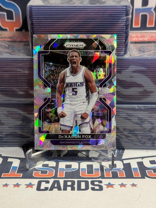 2021 Panini Prizm (Ice Prizm) De'Aaron Fox 148