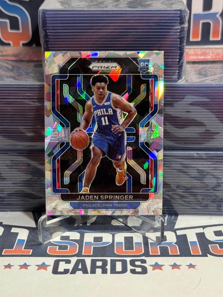2021 Panini Prizm (Ice Prizm) Jaden Springer Rookie 317
