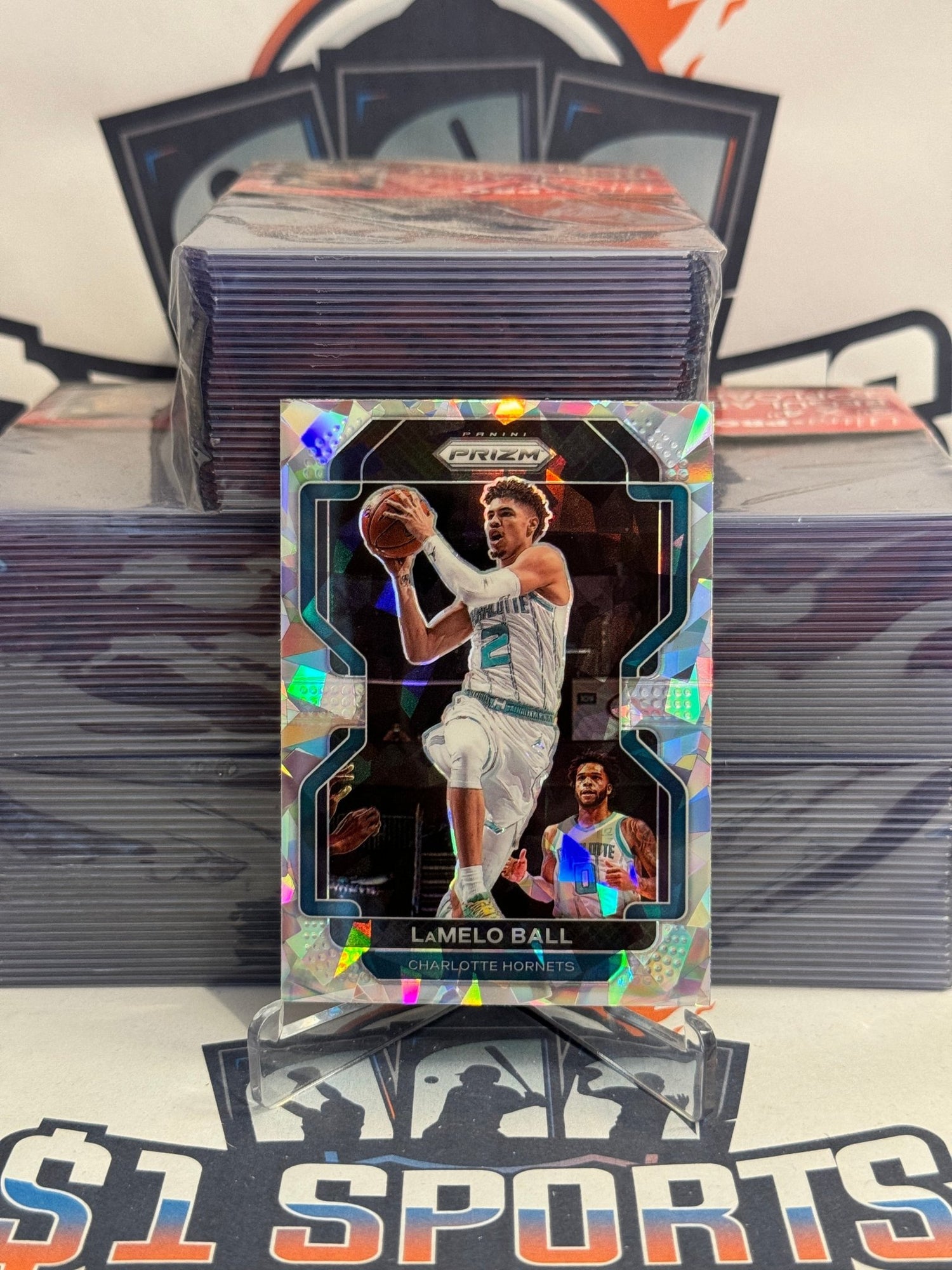 2021 Panini Prizm (Ice Prizm) LaMelo Ball #185