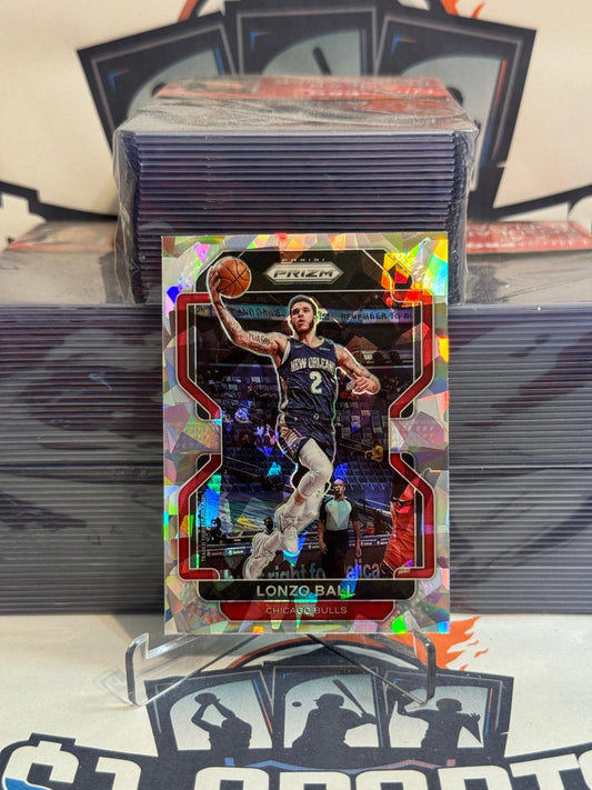 2021 Panini Prizm (Ice Prizm) Lonzo Ball #69