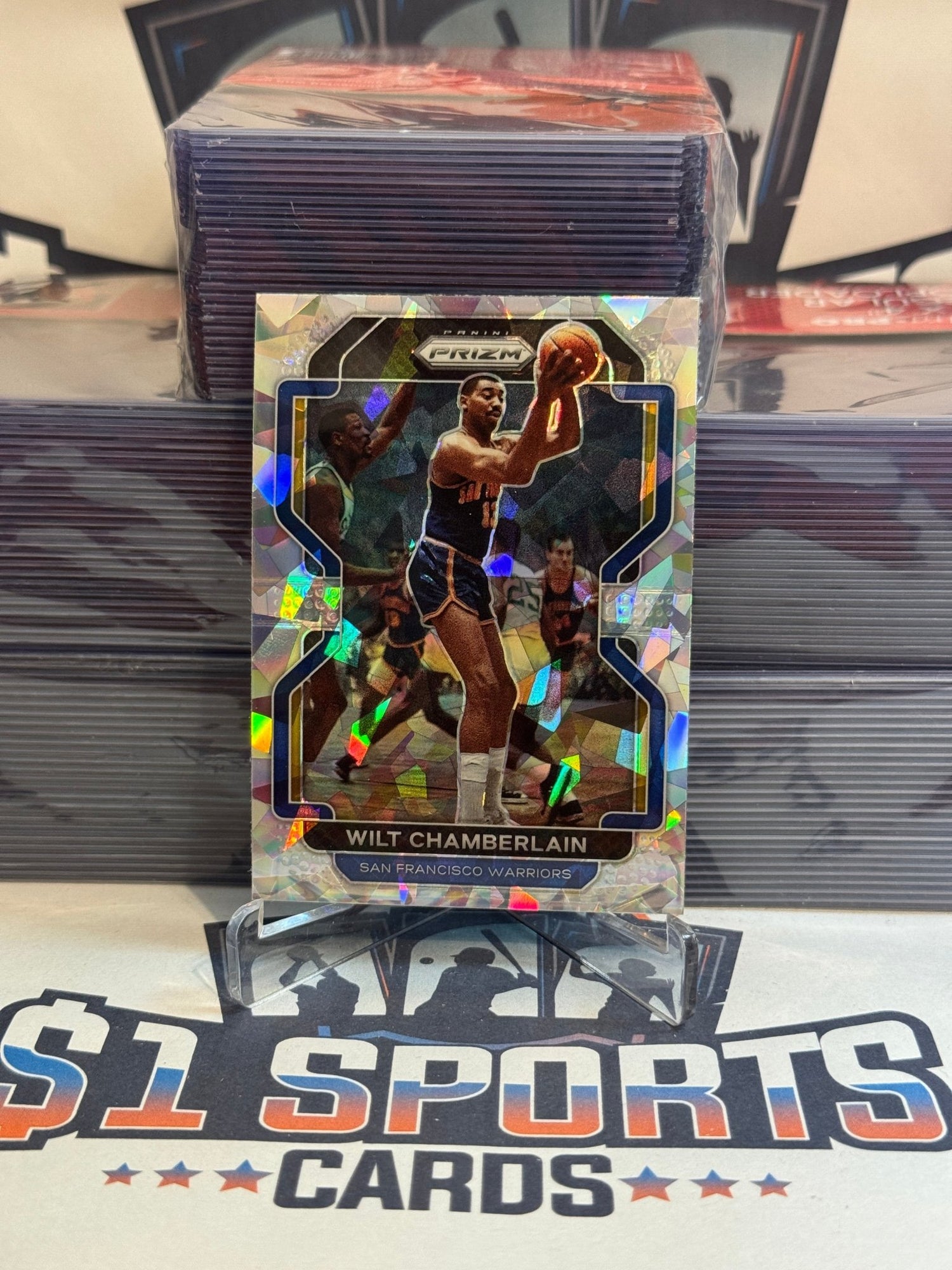 2021 Panini Prizm (Ice Prizm) Walt Chamberlain #260